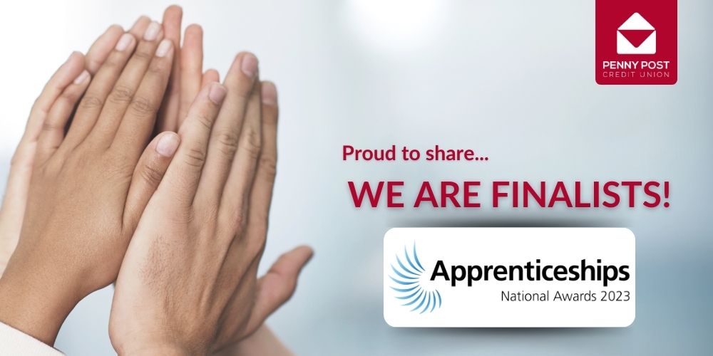 High-five with the National Apprenticeship award logo